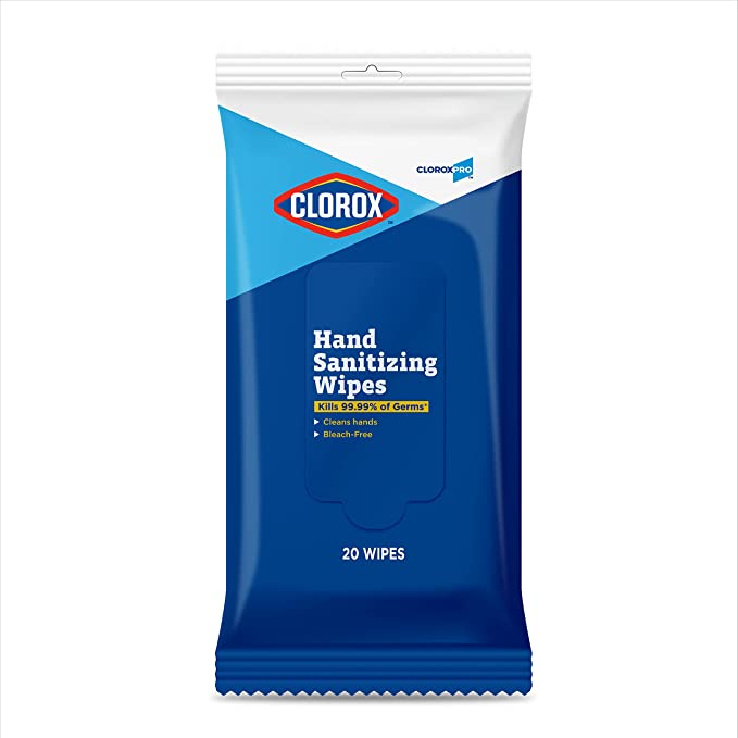 Brand Buzz Clorox Pro Sanitizing Hand Wipes, 20 ct Pouch, 28 pch/cs