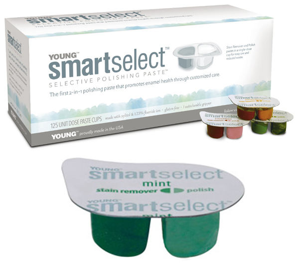 Young Dental Manufacturing Young™ SmartSelect, Mint Paste, 125/bx 