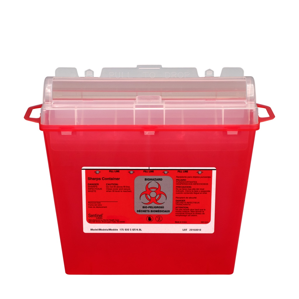 First Aid Only/Acme United Corporation Sharps Container, 5 qt. 