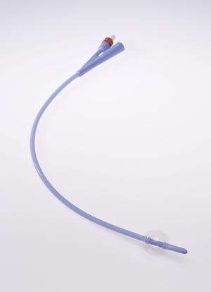 Ansell Silicone Foley Catheter, 5cc, Balloon, 2-Way, 24FR, 10/ctn