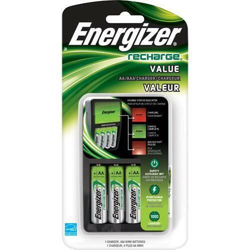 Energizer Battery, Inc. Energizer Recharge® Value Charger, Alkaline, 4AA, 3/cs