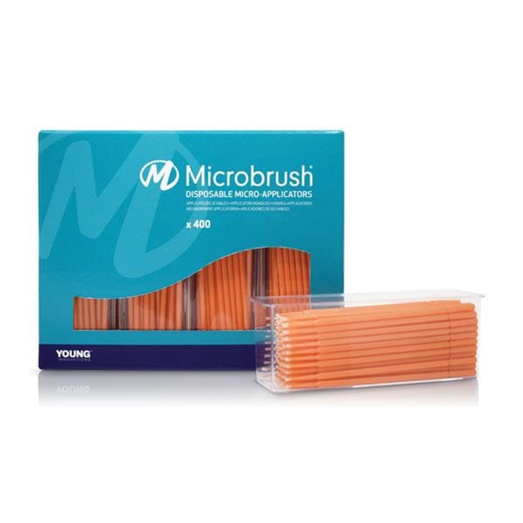 Microbrush Corporation Microbrush® Plus Dispenser Refill Ultrafine, Orange, 400/pk