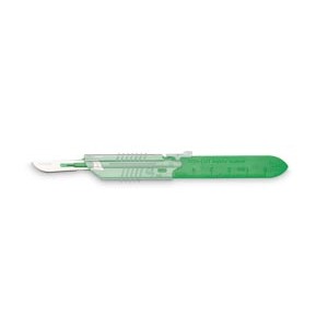 Myco Medical Scalpel, Retractable Sheath, with Technocut Premium Blade #10, Sterile