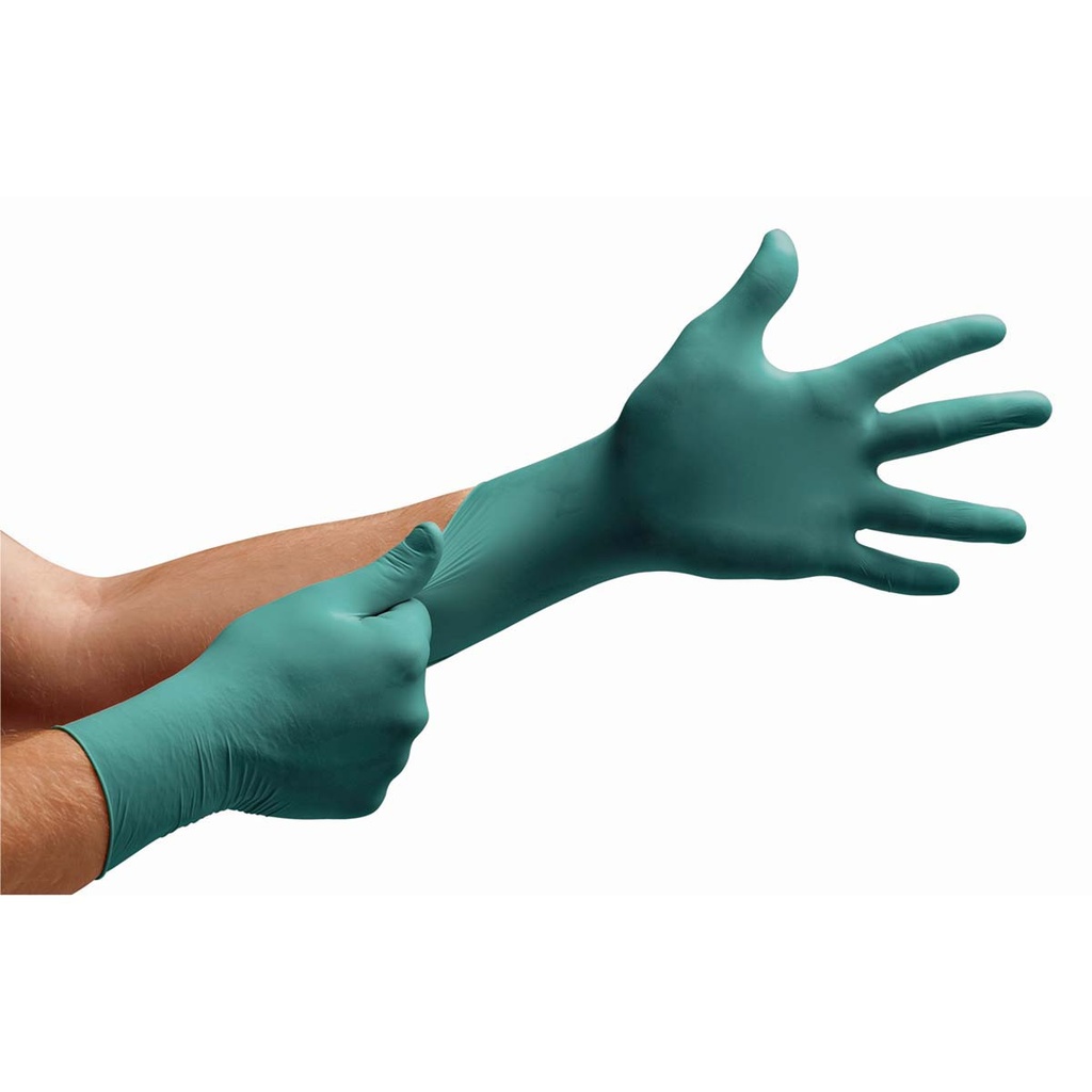 Ansell Laboratory Glove, Medium (7.5-8.0), Neoprene, Powder-Free, Green, Non-Sterile