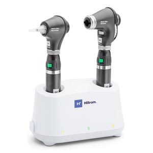 Hillrom Universal Desk Set with PanOptic Ophthalmoscope and MacroView Otoscope, Basic