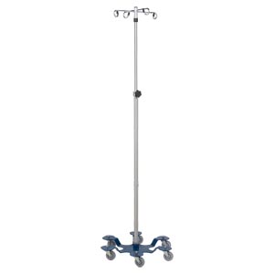 Blickman Industries IV Stand, 4 Hook, 6 Leg, Powder Coated Low Center of Gravity Base