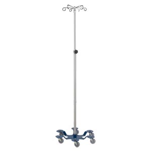 Blickman Industries IV Stand, 6 Hook, 6 Leg, Powder Coated Low Center of Gravity Base