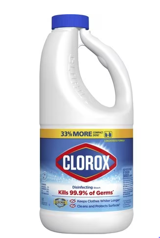 Clorox Sales Company Clorox® Disinfecting Bleach, Concentrated Formula, Regular, 43 oz