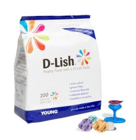 Young Dental Manufacturing Young™ D-Lish®, Cherry, Medium, Prophy Paste, 200/bx, 8bx/cs