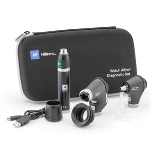 Hillrom Diagnostic Set with PanOptic Ophthalmoscope and MacroView Otoscope, Lithium-Ion