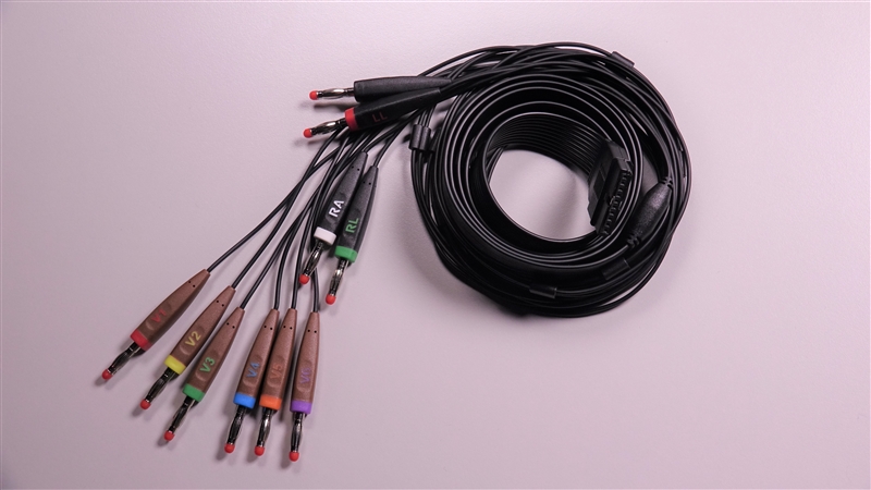 Schiller Americas, Inc. Patient Cable, 10-Lead, Stress, 3.5m, Clip Type, AT-10 Plus, AHA
