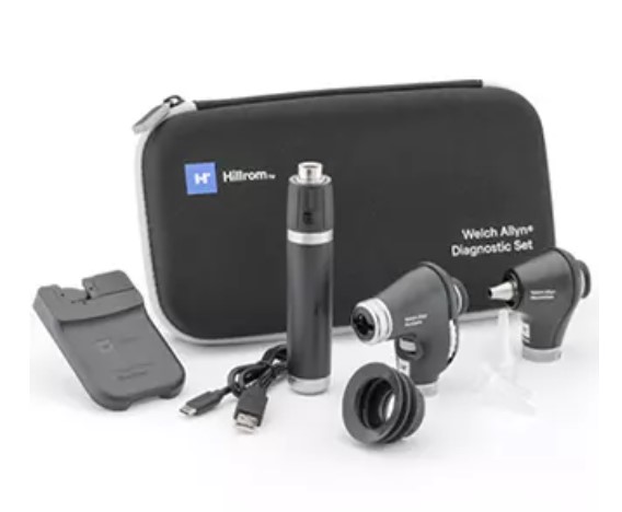 Hillrom Diagnostic Set with PanOptic Ophthalmoscope and MacroView Otoscope, for iExaminer