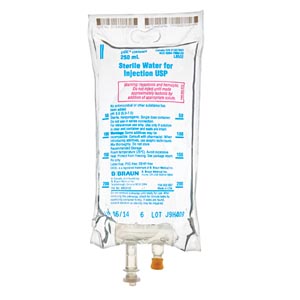 B Braun Medical, Inc. 250mL Sterile Water, EXCEL® (56 cs/plt)