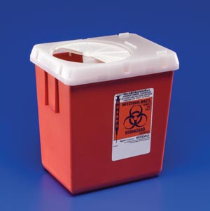 Cardinal Health Sharps Container, 8 Qt, Red (Suggested sub 8990SA)