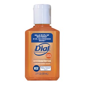 Dial Corporation Gold Liquid Hand Soap, Antimicrobial, 2 oz Refill, 144/cs