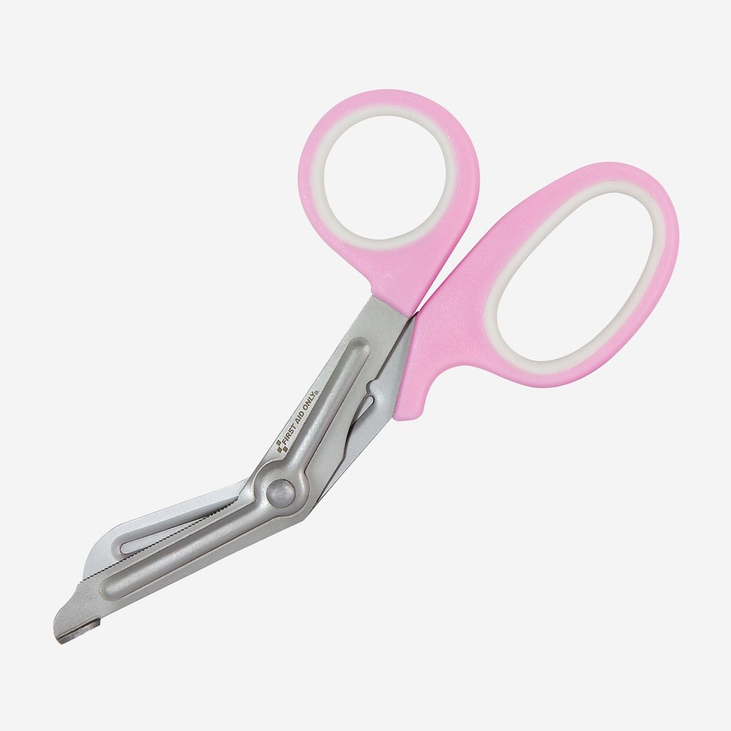 First Aid Only 7 inch Titanium-Bonded Bandage Shear, Pink and Grey