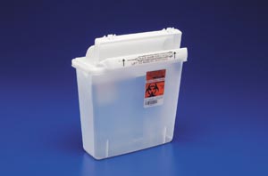 Cardinal Health Container, 5 Qt Clear Sharpstar, Counter Balanced Lid (24 cs/plt)