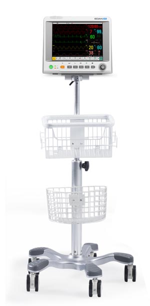 Edan Diagnostics Wall Mount IM60 wIth Upper Basket and Plate