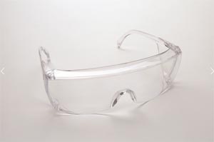 Palmero Safety Glasses, Clear Frame/Clear Lens, Universal Size