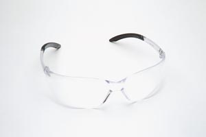 Palmero Safety Glasses, Clear Frame/Clear Lens. Universal Size