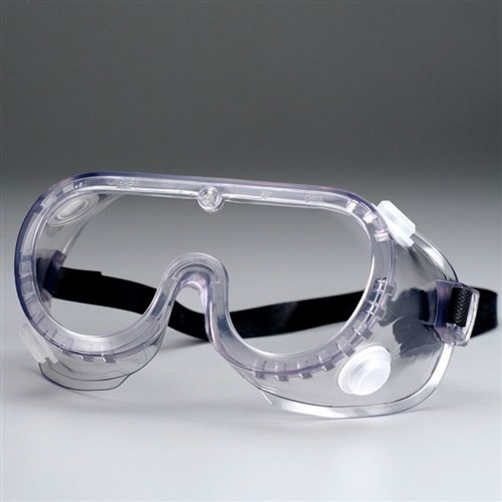 First Aid Only Protective Splash Goggle with Rubber Strap, Clear