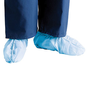Cardinal Health Shoe Cover, Anti-Skid, Polypropylene, X-Large, Blue