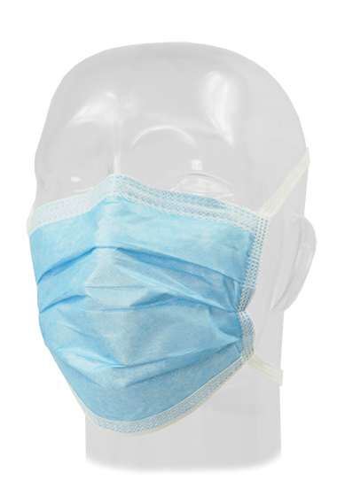 Aspen Surgical Mask, Surgical, FluidGard® 160 Anti-Fog, Blue Diamond