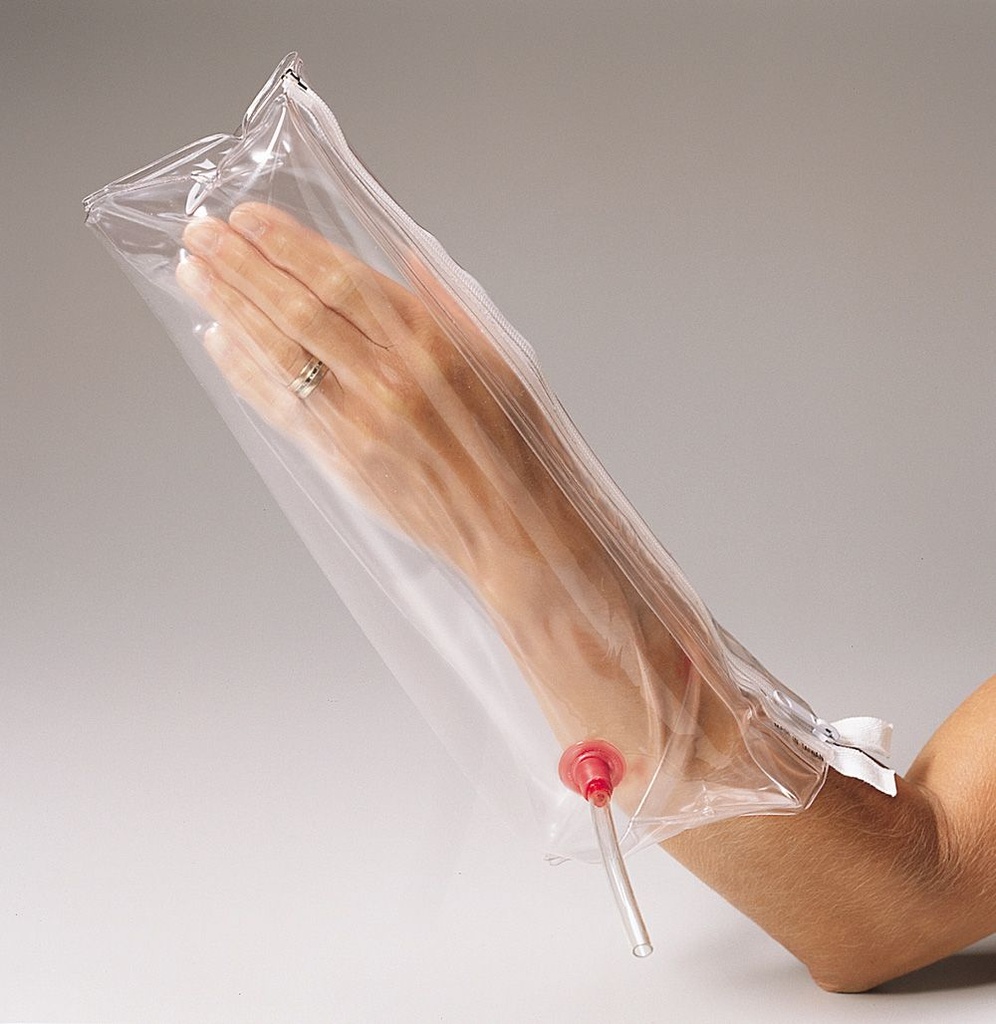 First Aid Only Inflatable Air Splint for Hand and Wrist, Transparent