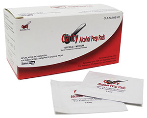 Clarity Diagnostics, LLC Clarity Alcohol Prep Pads/Swabs, Sterile, Medium