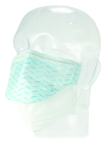 Aspen Surgical Mask, Surgical, FluidGard® 120 FluidPouch™, Blue w/ Pattern300/cs