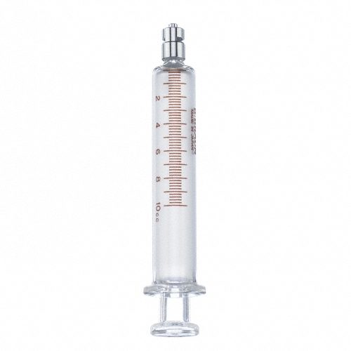 B Braun Medical, Inc. 10cc Glass Loss-Of-Resistance Syringe, Luer Lock Metal Tip