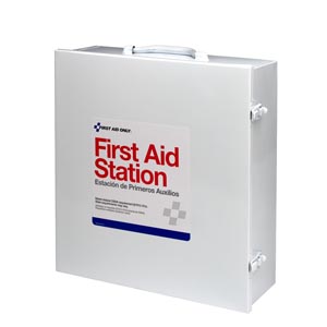 First Aid Only/Acme United Corporation 3 Shelf First Aid Metal Cabinet, Custom Logo 