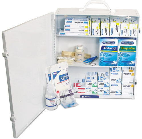 First Aid Only 100 Person 3 Shelf OSHA First Aid Station with Metal Case