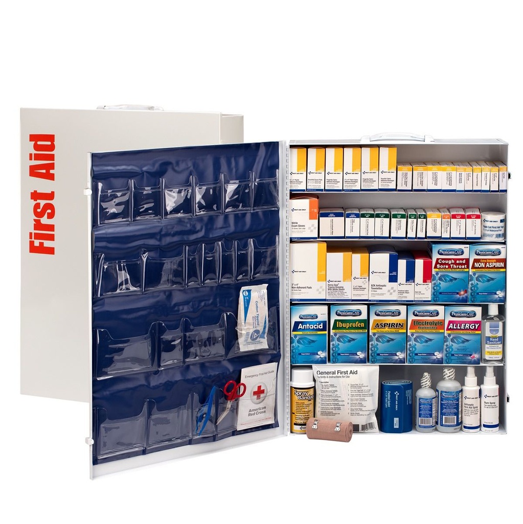 First Aid Only 5 Shelf ANSI Class B+ Metal First Aid Cabinet with Medications