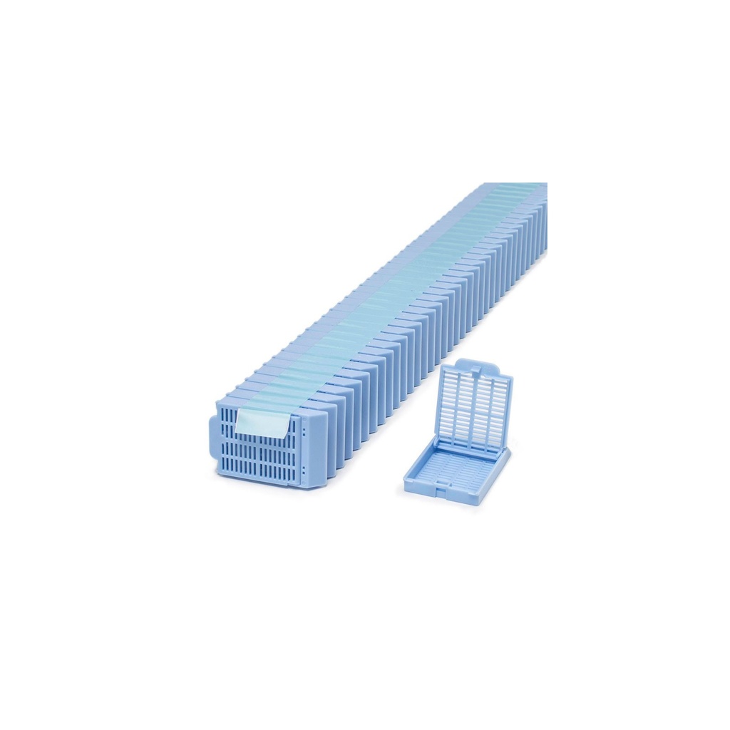 Simport Scientific Histosette® II Cassettes in Quickload™ Stack (Taped), Tissue, Blue