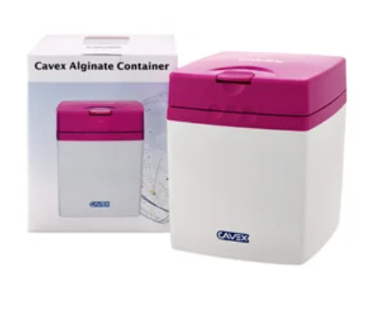 Alginate Storage Container, Pink, Includes: Powder Scoop & Measuring Cup, 1/bx