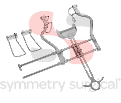 Symmetry® Retractor, Balfour, w/Fenestrated Blades, Total Opening 7 5/8 in