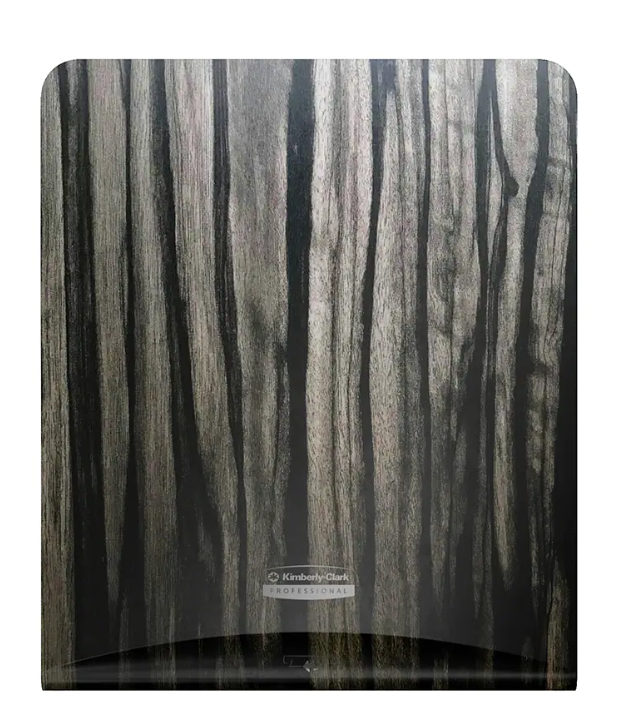 Faceplate, Ebony Woodgrain Design, for Automatic Soap and Sanitizer Dispenser