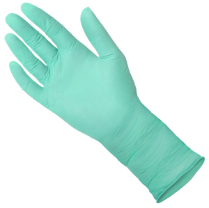 Medgluv Surgical Glove, Nitrile, Size 7.5, Powder-Free, Textured, Green, 50 pr/bx