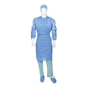 Gown, Surgical, Impervious in the Chest and Outside of the Sleeve-Back, Large (36 cs/plt)