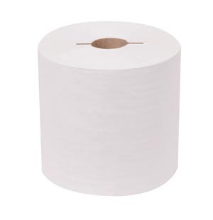 Hand Towel Roll, Premium, White, 1-Ply, Embossed, H71, 600ft, 7.5" x 7.8" x 1.9", 6 rl/cs