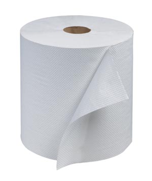 Hand Towel Roll, Advanced, White, 1-Ply, Embossed, H21, 800ft, 7.9" x 7.8" x 1.9", 6 rl/cs