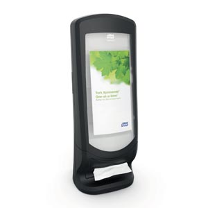 Napkin Dispenser, Stand, Universal, Black, N4, Plastic, 24.5" x 9.3" x 9.3"