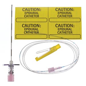 Tuohy Needle, 18G x 3½", 20G Closed Tip Catheter & Catheter Connector