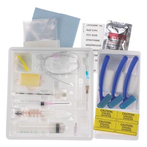Basic Continuous Epidural Tray, 17G x 3½" Tuohy Needle & 20G Closed Tip Catheter