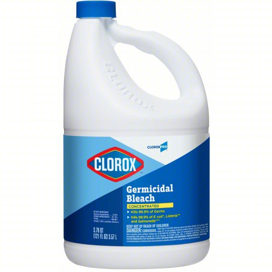 CloroxPro™ Clorox® Germicidal Bleach, Concentrated, 121 fl oz Bottle, 3/cs (56 cs/plt)