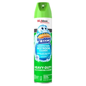 Scrubbing Bubbles® Disinfectant Restroom Cleaner II, Aerosol Can, 25oz 12/cs
