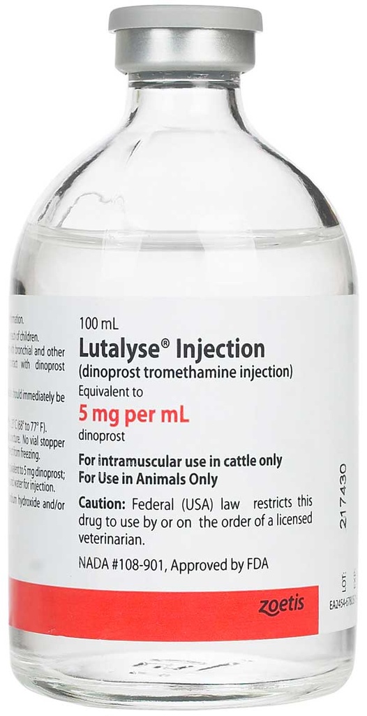 Lutalyse (Dinoprost Tromethamine) Injection 5mg/mL, 100mL