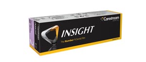 Carestream Health, Inc INSIGHT Intraoral film, IP-21, Size 2, 1-film Paper Packets. 150/bx