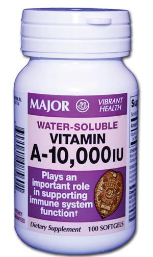 Major Pharmaceuticals Softgel Caplets, 10,000 IU, 100s, NDC# 00904-2085-60